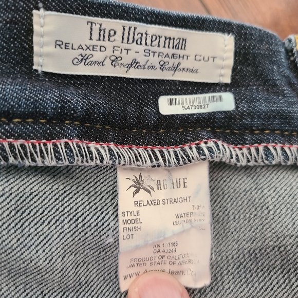 Mens Agave 35×32 denim blue jeans - Picture 9 of 10